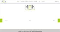 Desktop Screenshot of makdesignbuild.com